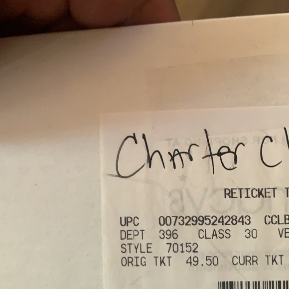 NEW Charter Club Natural Zoeyy Flat Sandal - Picture 7 of 7